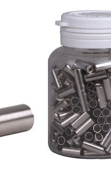 Koncovka bowdenu PRO-T 4mm stříbrná CNC (láhev 250ks)