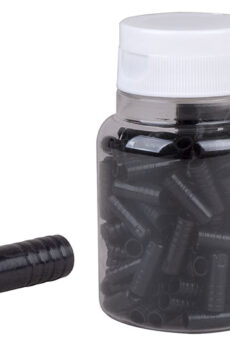 Koncovka bowdenu plast PRO-T AGR 4mm černá Sealed (láhev 150ks)