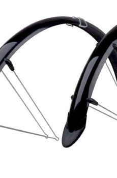 Sada blatníků PRO-T MTB 29" plast se zástěrkou černá uchycení Grip-Type